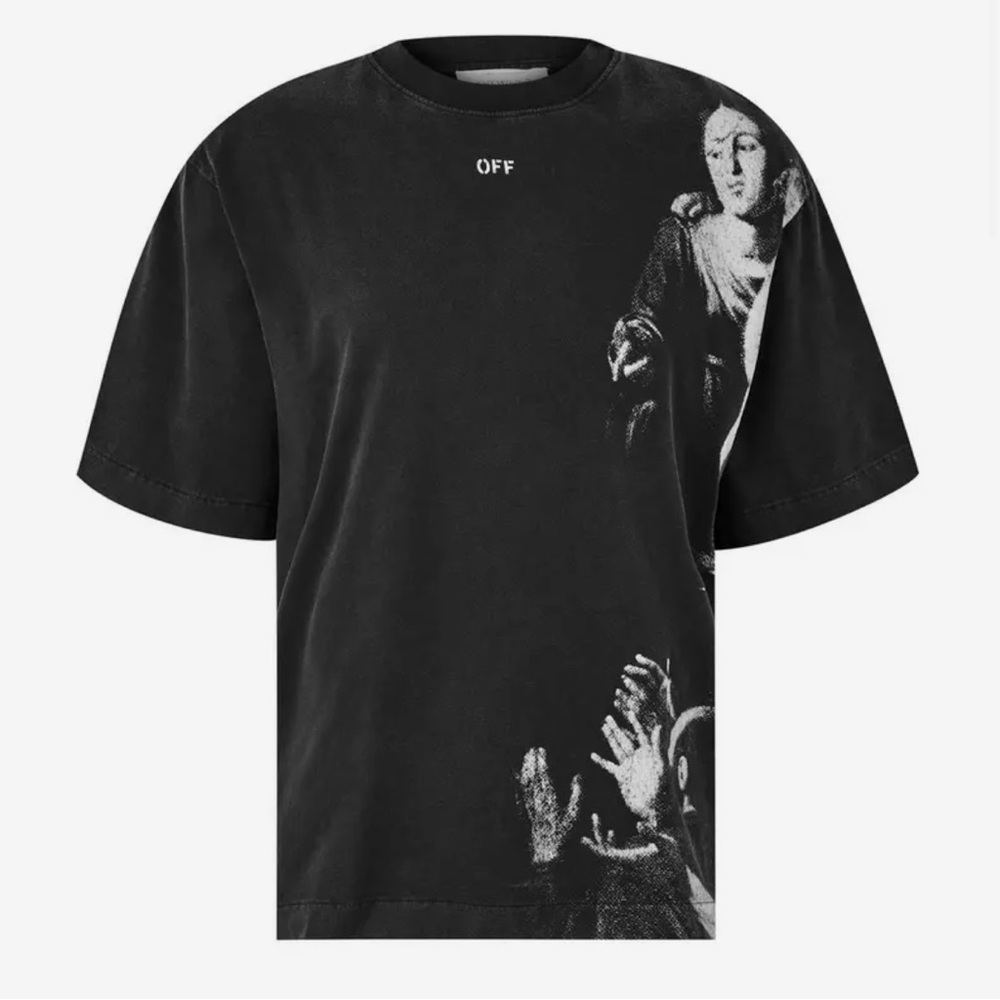 Off White Blurred Mary Skater T-Shirt Size M